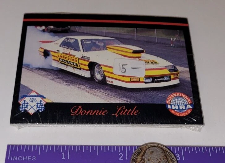 1989 IHRA Drag Cards UNOPENED CELLO WAX PACK Race Car Cards CHECKERED FLAG *Rare - Image 3 of 3
