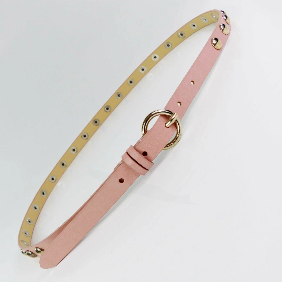 Guess Gürtel Damen Gürtel Rosa schmal modisch mit Nieten NEU - Bild 3 von 4