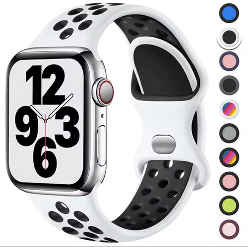Premium Lightweight Breathable Silicone Sports Band for Apple Watch