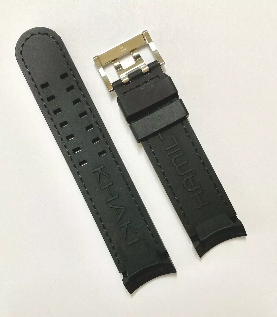 Hamilton khaki field rubber deals strap