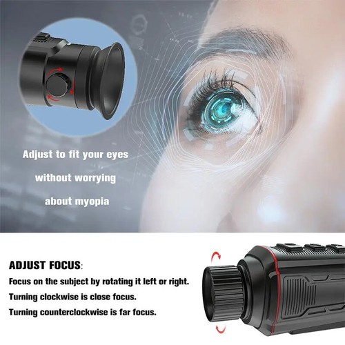 Thermal Camera HD Night Vision Monocular Imager Rifile Scope for Outdoor Hunting - Picture 2 of 14