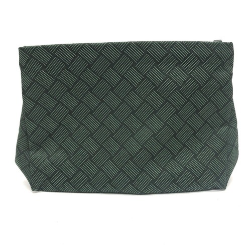 BOTTEGA VENETA Overall handle Clutch bag Canvas Green/SilverHardware - Picture 2 of 12