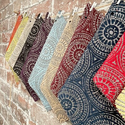 Boho Style Medaillon Webstoff Polsterstoff für Kissen & Vorhänge Meterware