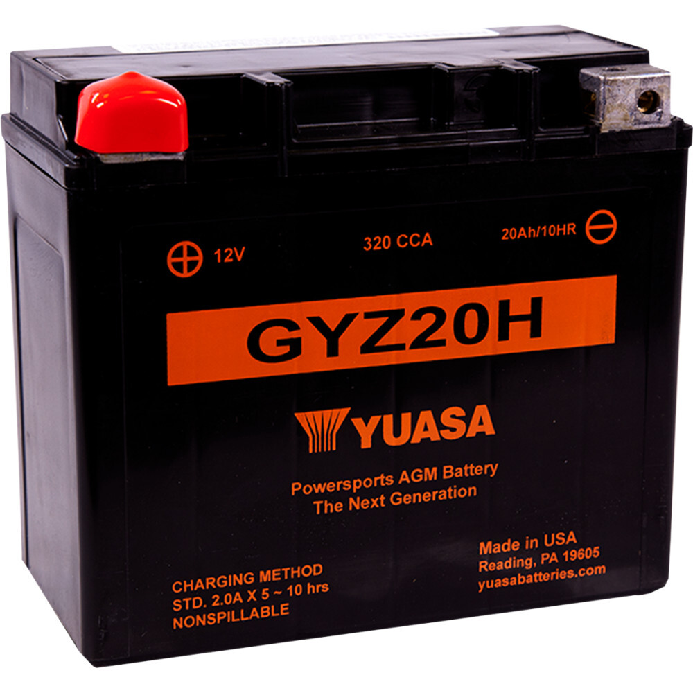 Yuasa GYZ High Performance Maintenance-Free AGM Battery (GYZ20H
