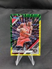 2019-20 Panini Donruss Holo Green and Yellow Laser Pascal Siakam #189