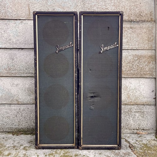 2x Impact 4x10 PA Columns 1967 Vintage Cabinets pre Dallas Arbiter Celestion 10" - Picture 1 of 2