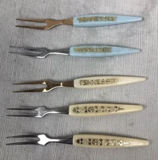 Vintage "Little Fork" Stainless Steel Cocktail Forks Set Of 5 Tennessee