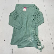 Marley Lilly Green Long Sleeve Crossover Cardigan Women's Size S/M NEW