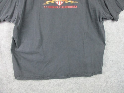 Harley Davidson San Diego Shirt Mens 4X Black Eagle Motorcycle 2005 Made in USA - Picture 15 of 15