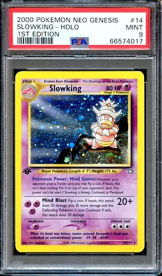PSA 9 Slowking 1st Edition Neo Genesis 14/111 Pokemon Card MINT