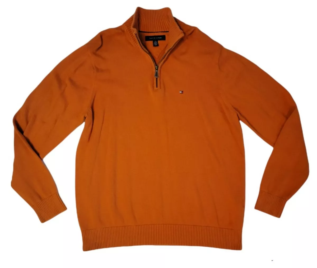 Tommy hilfiger sweater clearance orange