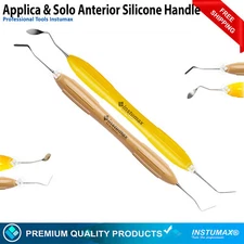Dental Composite Filling Instrument Silicon Handle Applica & Solo Anterior 2Pcs