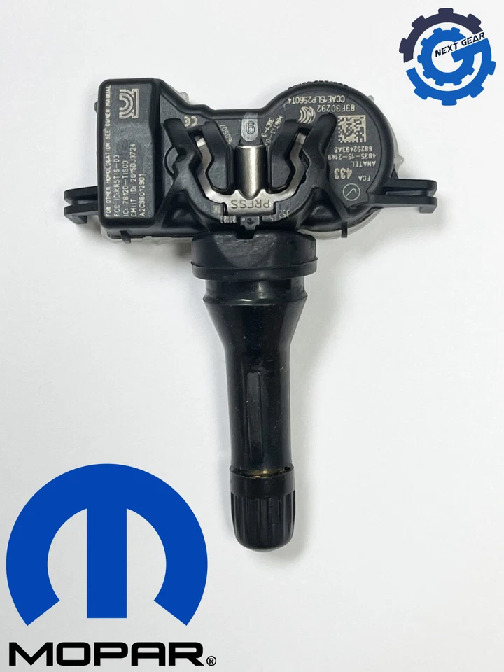 4 NUEVOS SENSORES DE NEUMÁTICOS MOPAR OEM TPMS 13-22 GRAND CHEROKE DURANGO PACIFICA 68252493AB Foto 3 de 4