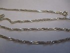 Vintage 18 inch Italy .925 Sterling Silver Herringbone Twisted Chain Necklace
