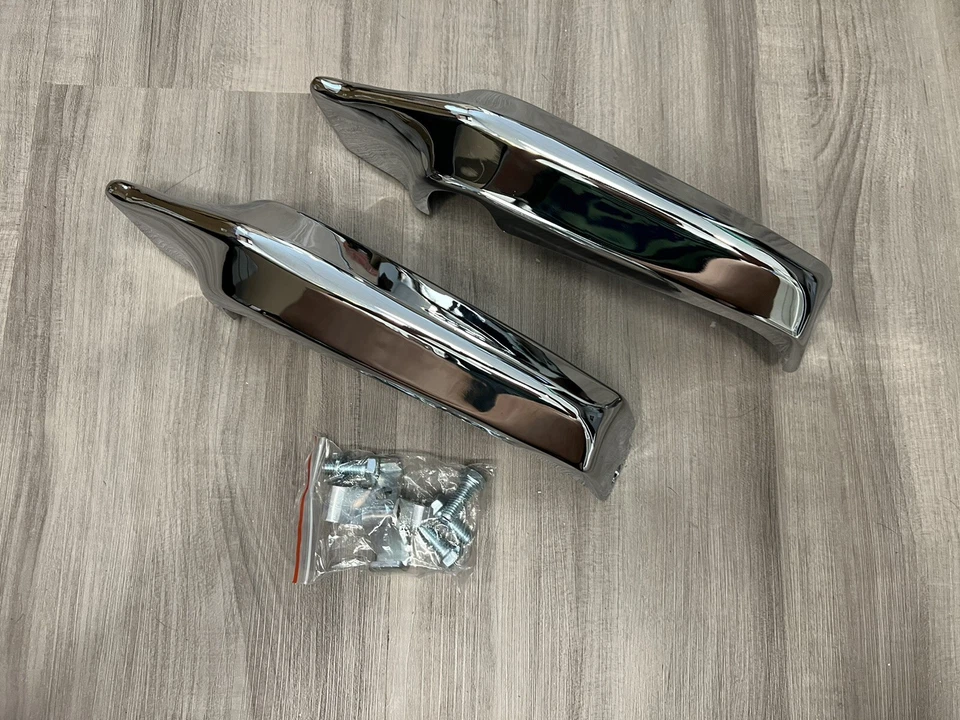 Par de protetores de para-choque dianteiro 1964 Chevy Impala, Bel Air e Biscayne cromado - Imagem 3 de 4