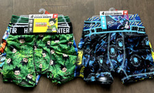 8 Athletic Boxer Briefs Multicolor Moisture Wicking Stretch Boys Medium 8 2 pk
