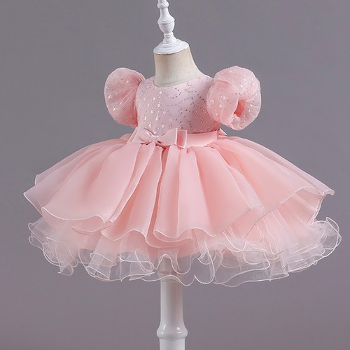 Baby Girl Princess Tutu Dress Newborn Summer Short Sleeve Birthday Party Clothes - Picture 25 of 53