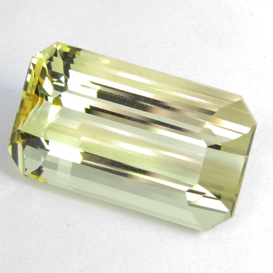 24.17Cts Fantastic Natural Unheated Yellow Scapolite 22.2x13.3mm Emerald Cut Gem - Image 2 of 4