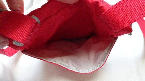 Eddie Bauer Crossbody Travel Shoulder Three Zip Pocket Bag Red Adj Strap - Picture 5 of 9