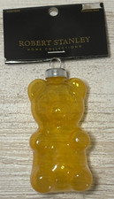 Robert Stanley Gummy Bear YELLOW Blown Glass Christmas Ornament Food Gummi Snack