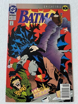 Batman 492 DC Comics 1993 VF + / NM - 8.5 - 9.0 Jones Cover / Bane