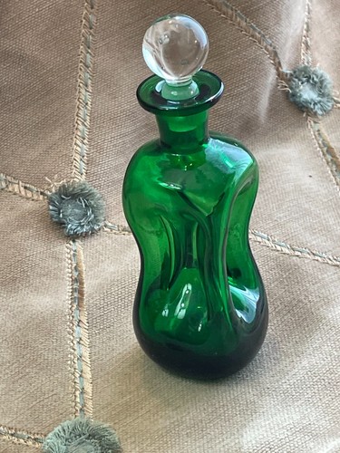Rare 6" Holmegaard Green Kluk Decanter Jacob Bang Design - Picture 2 of 7