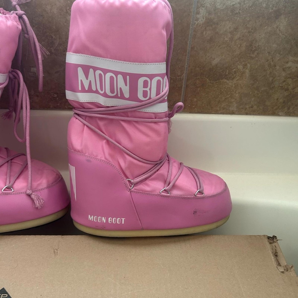 Moon Boot Pink Snow Boots | eBay