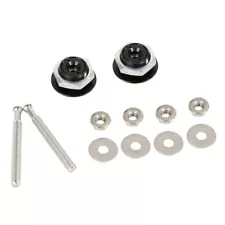 2X Push Button Quick Release Hood Bonnet Pins Lock Clip Car Bumper Latch Kit US