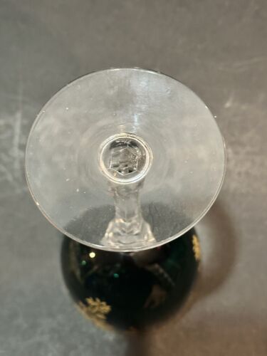 DIFFICILE DA TROVARE TIFFIN FRANCESCANO MELROSE VERDE ORO ALTO VINO BICCHIERE ACQUA CALICE - Foto 4 di 5