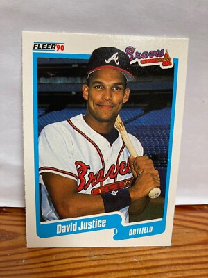 David Justice 1990 Fleer Baseball Rookie Card Karte