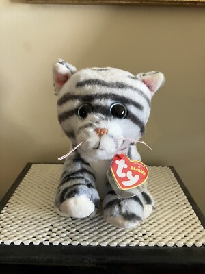 Ty Beanie Baby~MILLIE the Grey Tabby Kitty Cat~6 ~MWMTS