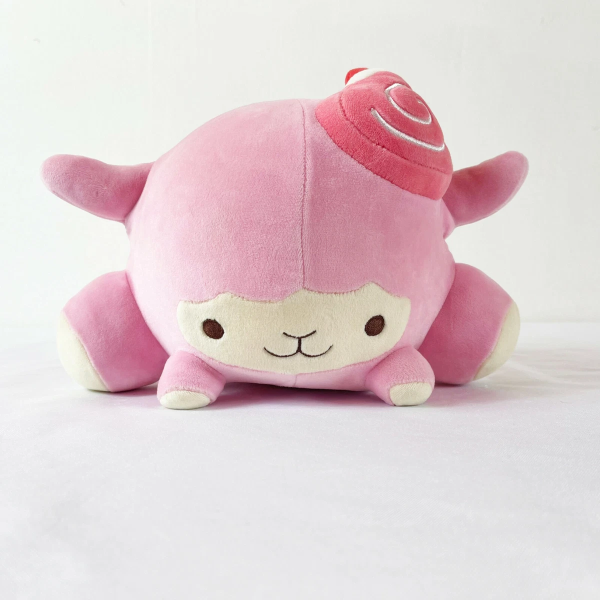 A166 Smooshy Mushy Squishy Pink Lamb Sheep Kawaii Plush 10 Stuffed Toy  Lovey