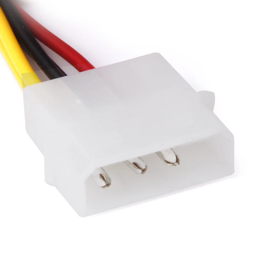 R03 4 Pin Molex Stecker auf 6 Pin PCI-E Express-Kabel Grafikkarten Stromkabel - Bild 4 von 4