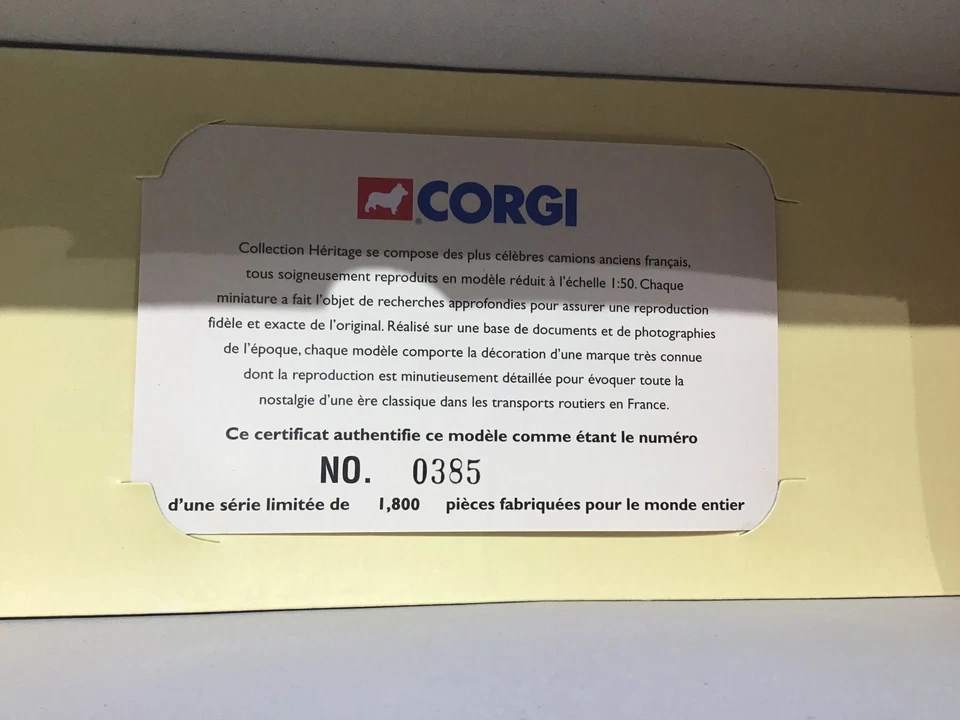 CORGI 1:50 SIMCA ГРУЗОВОЙ FOURGON ISOTHERME ШЛАК JEAN RICHARD В КОРОБКЕ EX72917 - Изображение 3 из 4