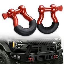 2 Pcs 34 D-ring Shackle W78 Screw Pin 57000 Ibs Break Strength For Trailers 2 Pcs 34 D-ring Shackle W78 Screw Pin 57000 Ibs Break Strength For Trailers