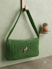 Häkeltasche BOSCO - olivgrün - Unikat 