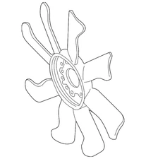 Genuine Ford Fan Blade F57Z-8600-B