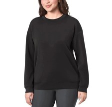 NWT Mondetta Women's XL Black Cozy Active Crewneck Sweatshirt
