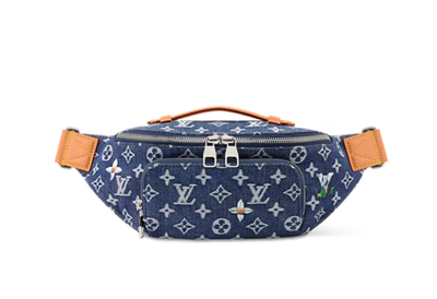 Lous-Vuton*/ デニムショルダーバッグ NEW Louis Vuitton Monogram Rush Bumbag Shoulder Bag Denim M27640