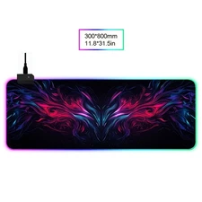 NEW 40*90cm 25May-3 Large RGB Gaming Mouse Pad with 14 Lighting Modes,Touch Cont