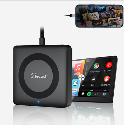 2in1 Ottocast Car TV Mate Pro Wireless Carplay HDMI Converter for