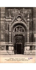 San Petronio Porta Lame Sculptures Postcard, Bologna Basilica, Pini C A