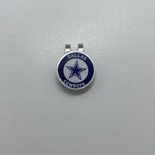 DALLAS COWBOYS! 1” Custom Aluminum Golf Ball Marker with Hat Clip
