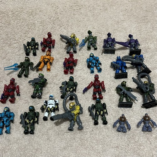 Mega Bloks Halo: Figure Lot, Early Collectible Series And Battle Set