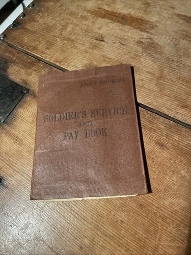 WW2 Army Book Soldiers Service Pay Rare As Seen Military British War Ephemera