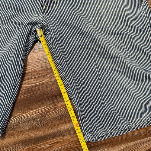 Dickies Denim Shorts 38 Blue Hickory Stripe Workwear Baggy Skate Y2K Supreme - Picture 17 of 24