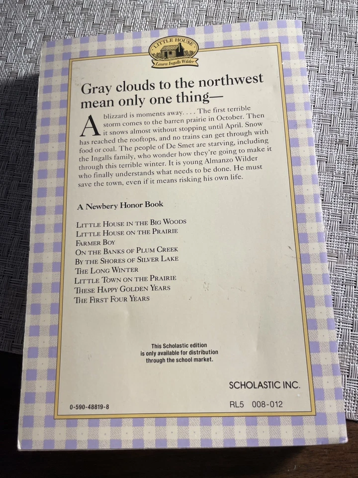 The Long Winter, Little House Series Wilder (1971, Trade Paperback Book, VG - Image 2 of 4