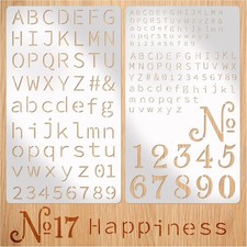 Metal Engraving Stencils Small Letters Numbers Alphabet Templates DIY Art