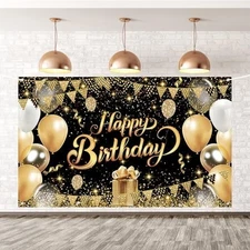 Birthday Party Decorations, Happy Birthday Decorations for Men with Banner