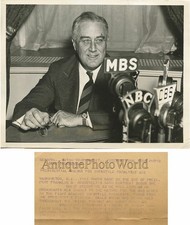 President Franklin Delano Roosevelet antique photo